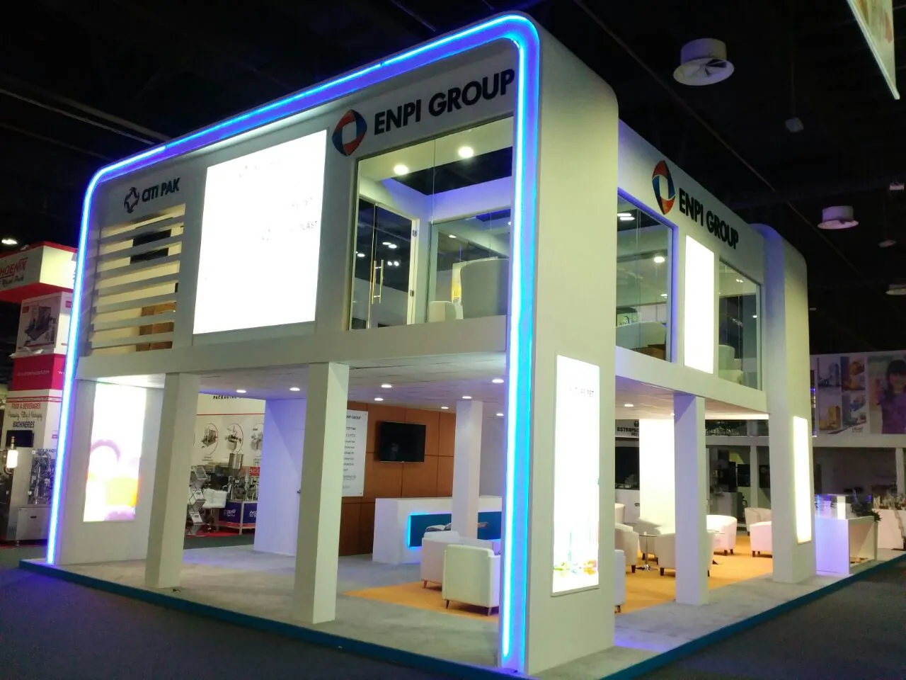ENPI Group custom exhibition stand fabricated by EGS in Dubai